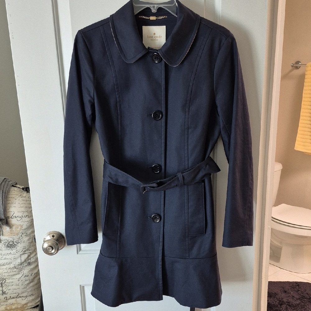 Kate Spade Navy Trench Coat
